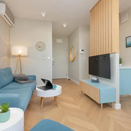 Bright Blue Apartment With Balcony, Parking And Air Conditioning In Warsaw By Noclegi Renters Zewnętrze zdjęcie